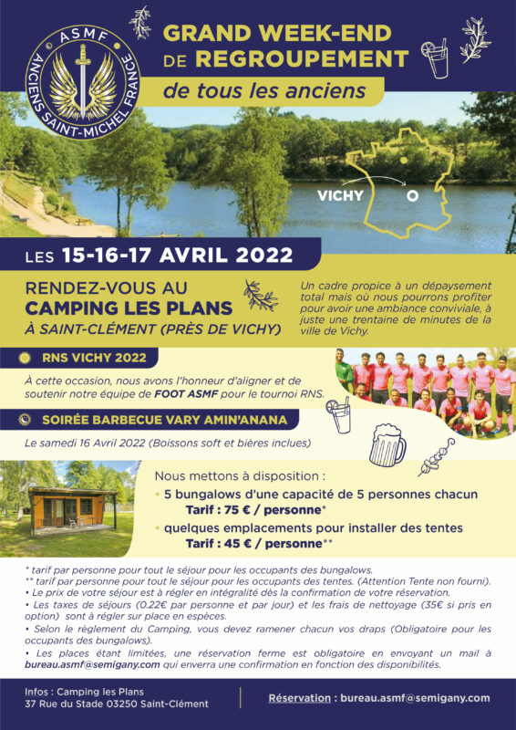 Lire la suite à propos de l’article Week-end de regroupement du 15-16-17 Avril 2022