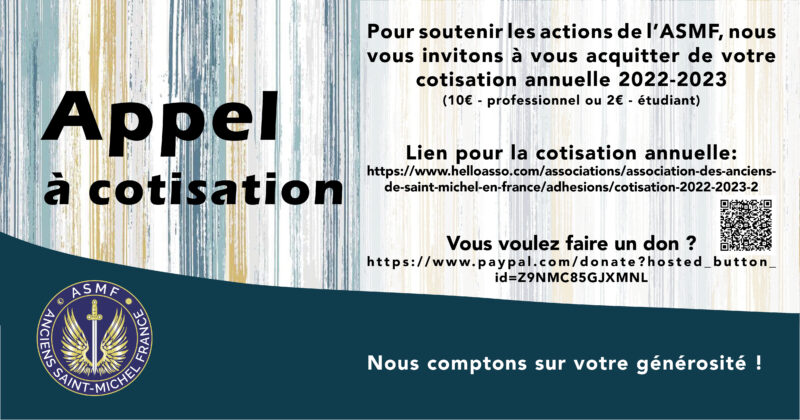 Lire la suite à propos de l’article Appel à cotisation 2022-2023